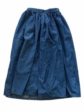 Vintage Ralph Lauren Blue Denim Maxi Skirt 26
